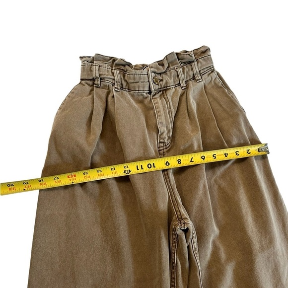 Zara 100% Cotton Paper Bag Pants Size 4 - Picture 5 of 16